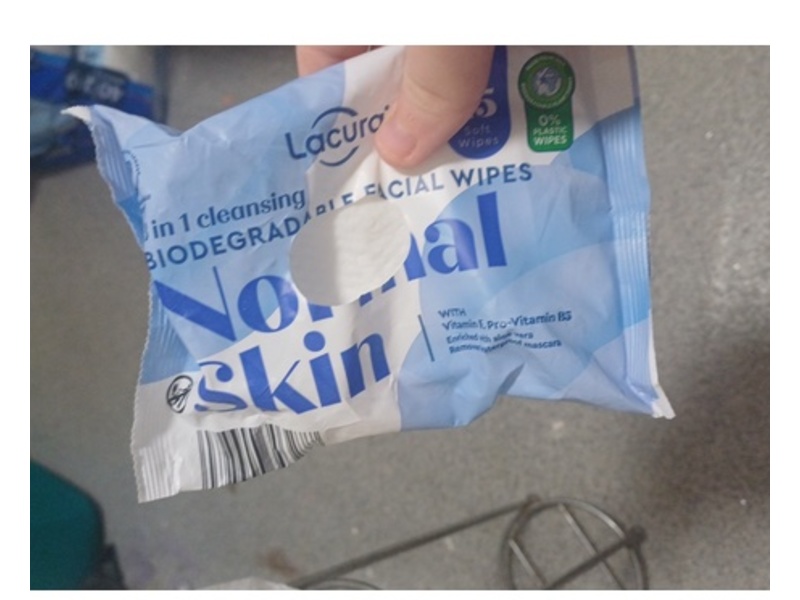 Lacura 3 In 1 Cleansing Facial Wipes, 25 Count, Pack Of 2