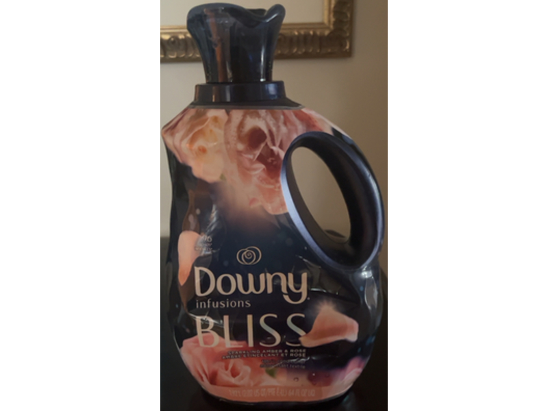 Downy Infusion Bliss Fabric Softener, Sparkling Amber & Rose Scent, 96 Loads, 64 fl oz