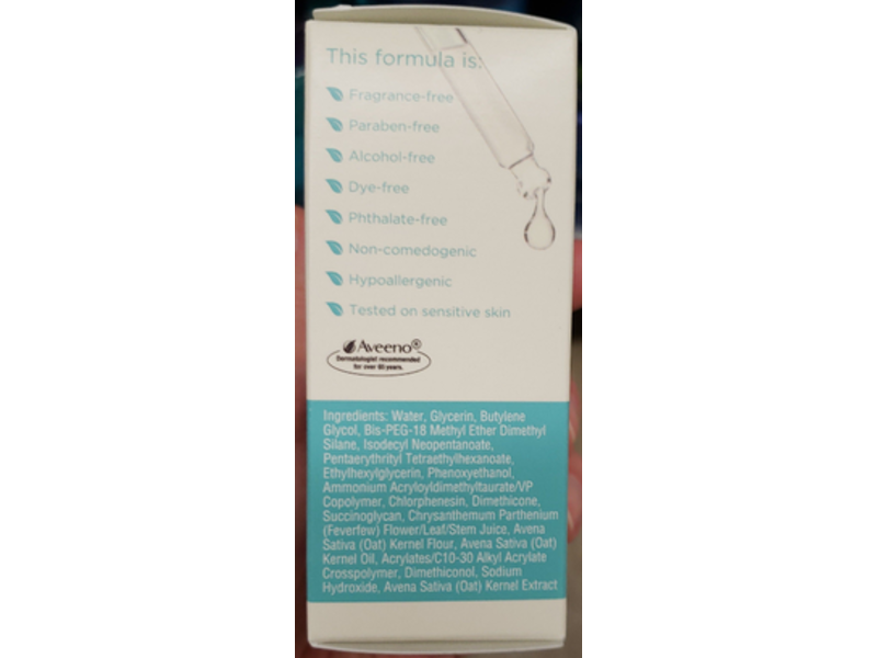 Aveeno Calm+ Restore Triple Oat Serum, 1 fl oz/30 mL