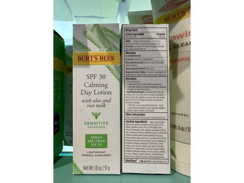 Burt's Bees Calming Day Lotion, SPF30, 1.8 oz/51 g