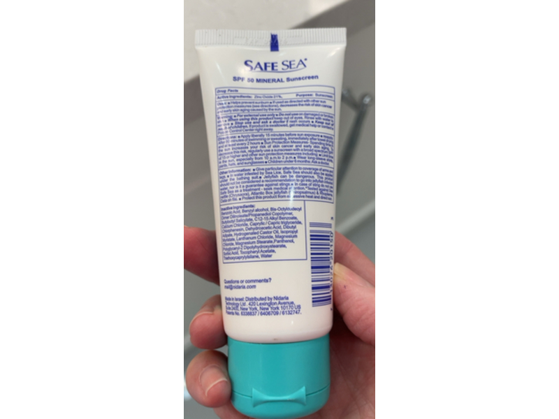 Safe Sea Mineral Clear Zinc Sunscreen, SPF 50, 2 fl oz/60 mL