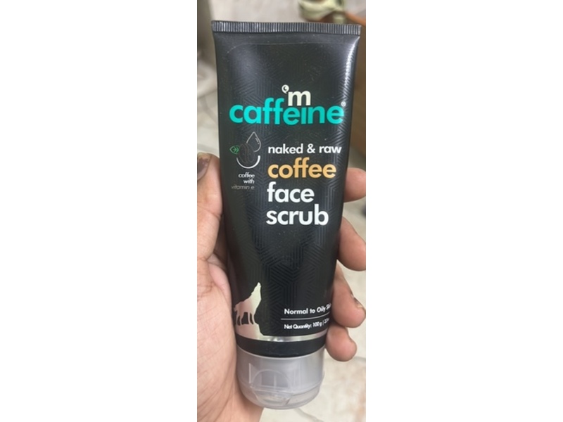 MCaffeine Naked and Raw Coffee Face Scrub, 3.5 oz/100 g