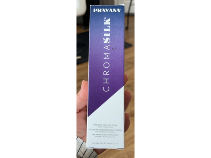 Pravana Chromasilk Permanent Hair Color Cream, 10.13 extra light golden ash blonde, 3 fl oz/90 mL