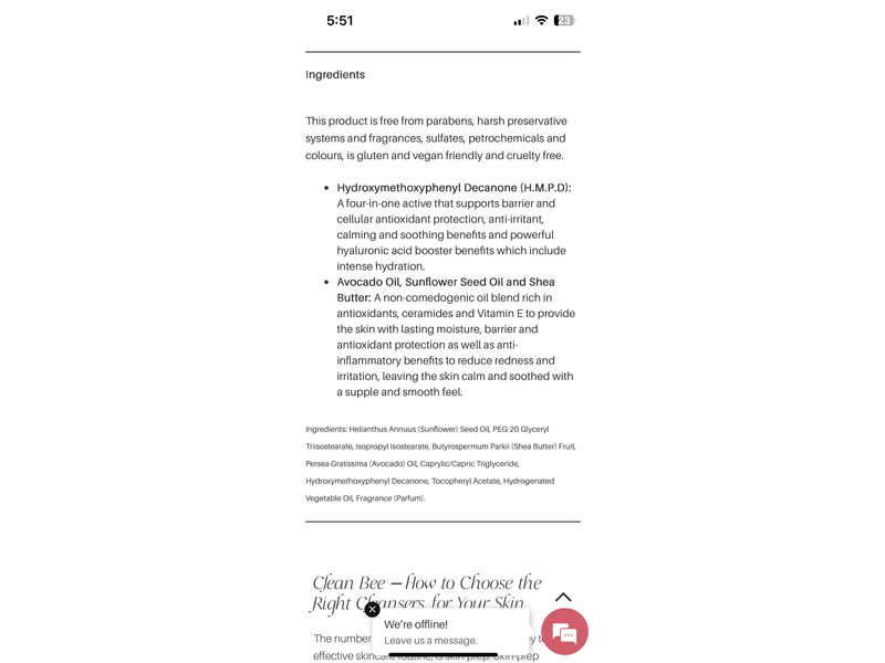 O Cosmedics Nourishing Cleansing Balm, 3.5 oz/100 g