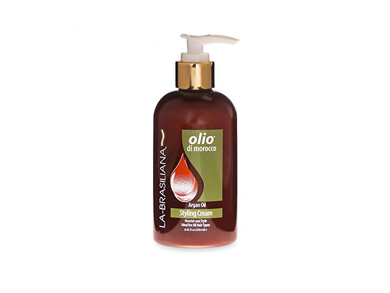 La-Brasiliana Olio Di Morocco Styling Cream, Argan Oil, 8.45 fl oz/250 mL