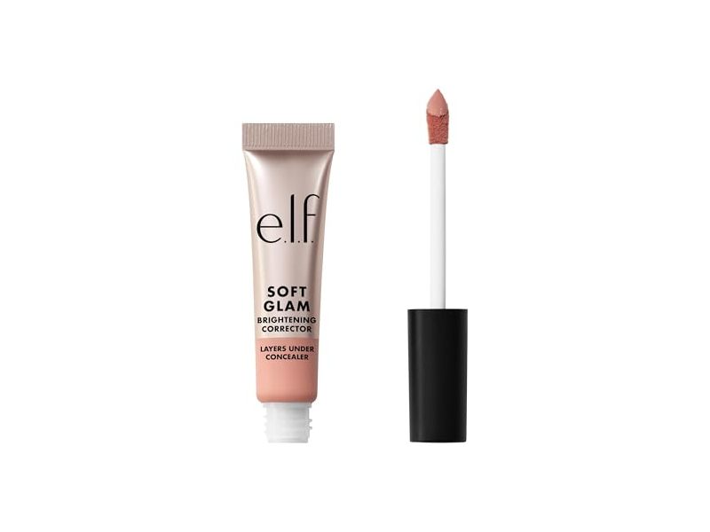 e.l.f Cosmetics Soft Glam Brightening Corrector Concealer, Light Pink, 0.21 fl oz