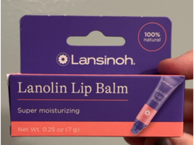 Lansinoh Lanolin Lip Balm, 0.25 oz/7 g, Pack Of 4