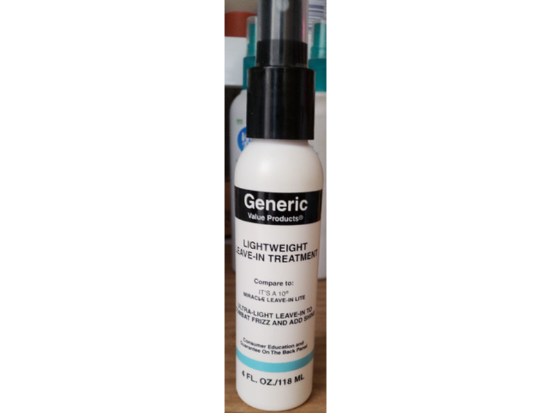 Generic Value Lightweight Leave-In Treatment Spray, 4 fl oz/118 mL