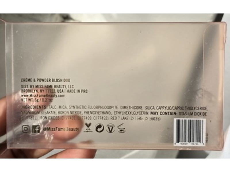 Miss Fame Creme & Blush Duo, 0.21 oz/6 g