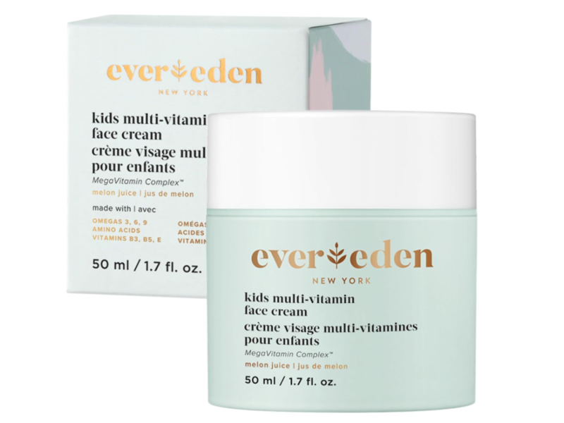 Evereden Kids Multi-Vitamin Face Cream, Melon Juice, 1.7 fl oz/50 mL