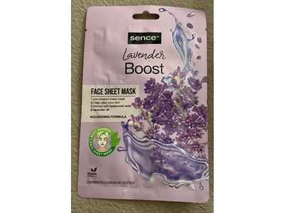 Sence Lavender Boost Face Sheet Mask, 20 mL