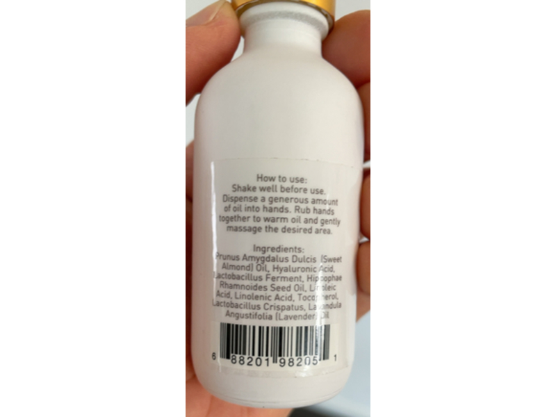 Ladybits Ooo Moisturizing Massage Oil, Lavender, 2 oz/60 mL