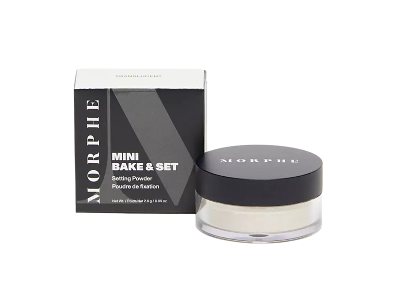 Morphe Mini Bake & Set Setting Powder, Translucent, 0.09 oz/2.6 g