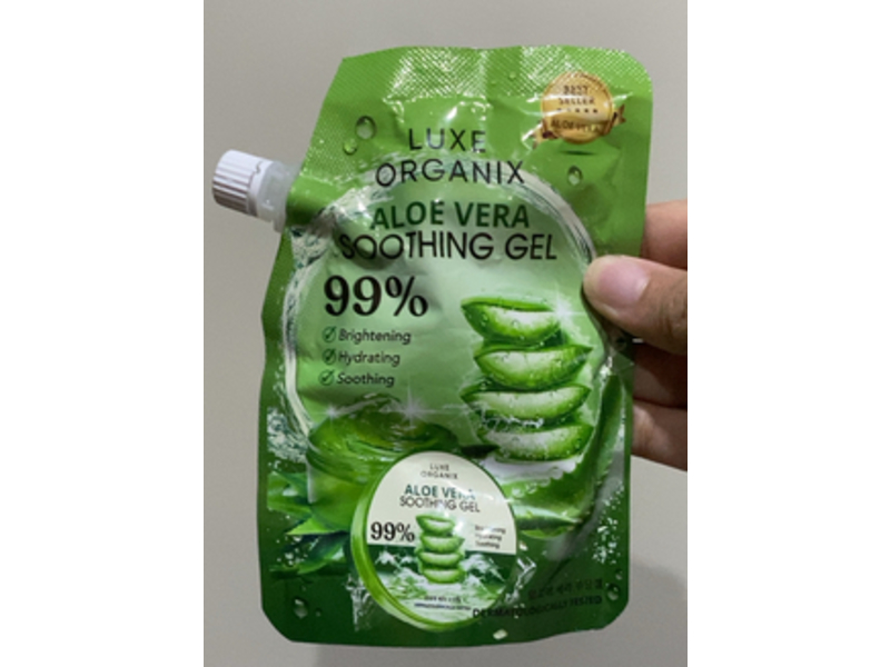 Luxe Organix Aloe Vera Soothing Gel, 3.38 fl oz/100 mL