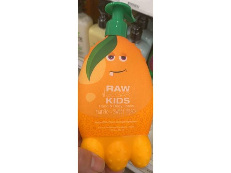Raw Sugar Kids Hand & Body Lotion, Mango + Sweet Peach, 12 fl oz/354 mL