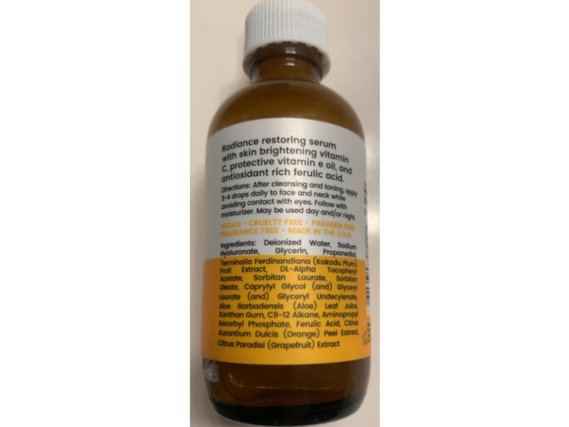 Natural Outcome Face Serum, Vitamin C & Ferulic Acid, 2 oz/60 mL