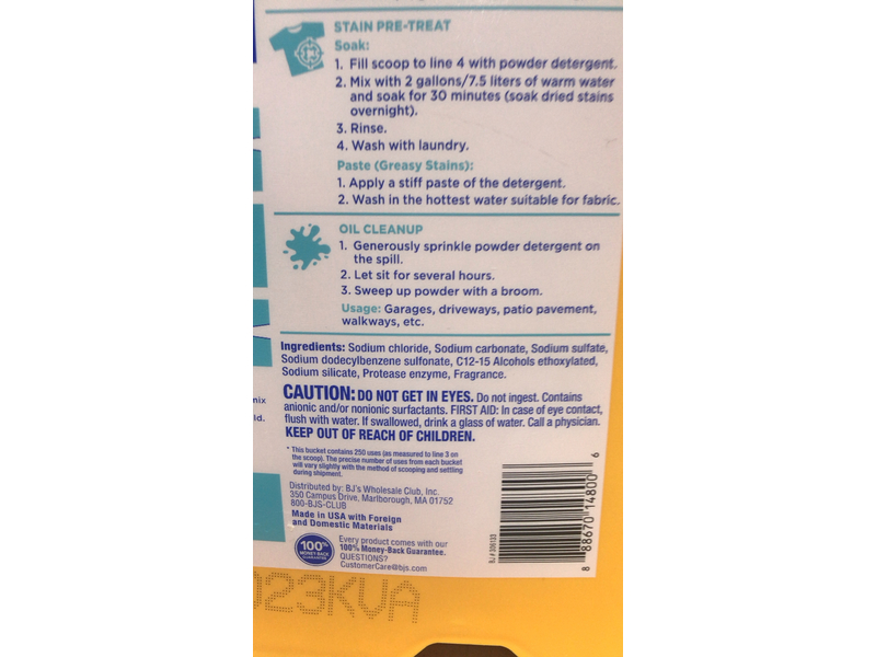 Berkley Jensen Ultra Laundry Detergent, Crisp Clean, 250 Loads, 13.6 kg