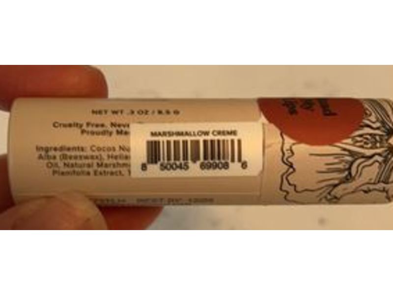 Poppy & Pout Lip Balm, Marshmallow Creme, 0.3 oz/8.5 g