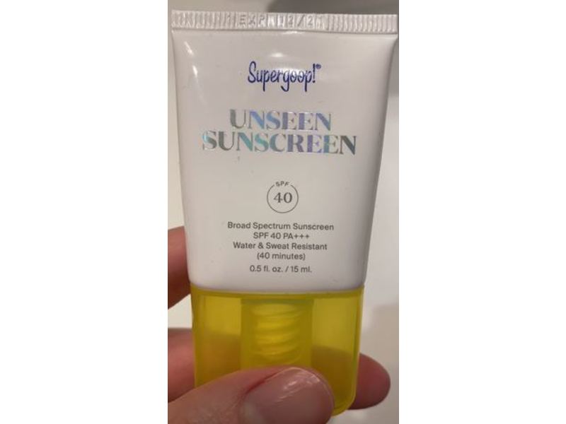 Supergoop! Unseen Sunscreen, SPF 40 PA+++, 0.5 fl oz/15 mL