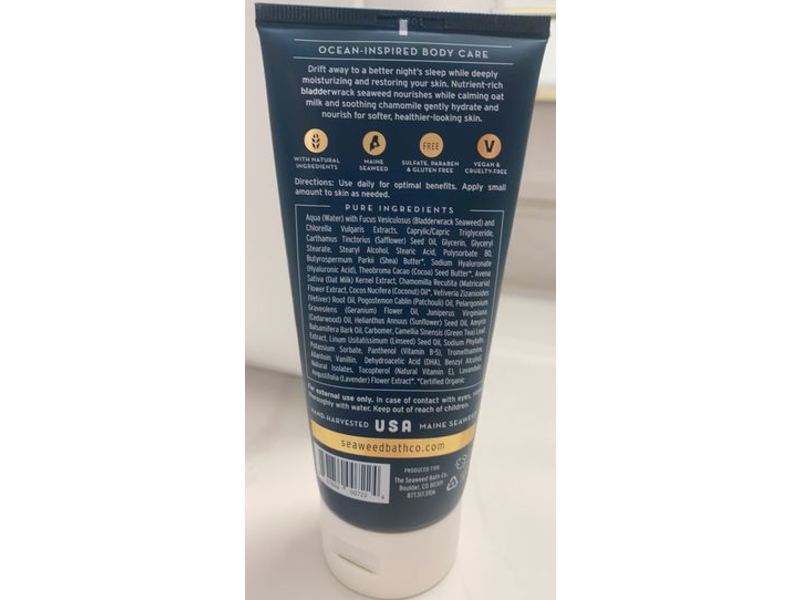 The Seaweed Bath Co. Body Cream with Oat Milk & Chamomile, 6 fl oz/177 mL