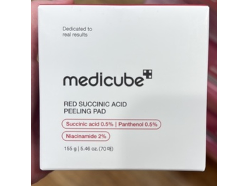 Medicube Peeling Pad, Red Succinic Acid, 5.46 oz/155 g, 70 Count