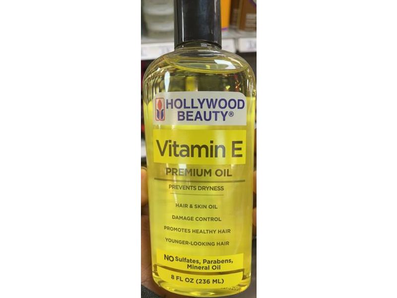 Hollywood Beauty Premium Oil Hair & Skin, Vitamin E, 8 fl oz/236 mL