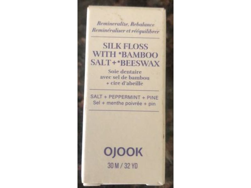 Ojook Silk Floss, Bamboo Salt + Beeswax, 30 M