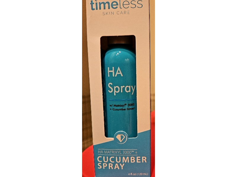 Timeless Skin Care Ha Face Spray, Cucumber, 4 fl oz/120 mL