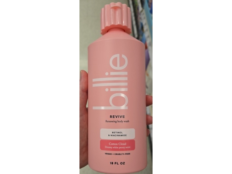 Billie Reviving+Renewing Body Wash, Retinol & Niacinamide, Revive, 18 fl oz