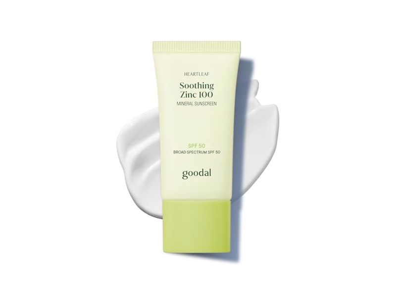 Goodal Heartleaf Soothing Zinc 100 Mineral Sunscreen, SPF 50, 1.69 fl oz/50 mL