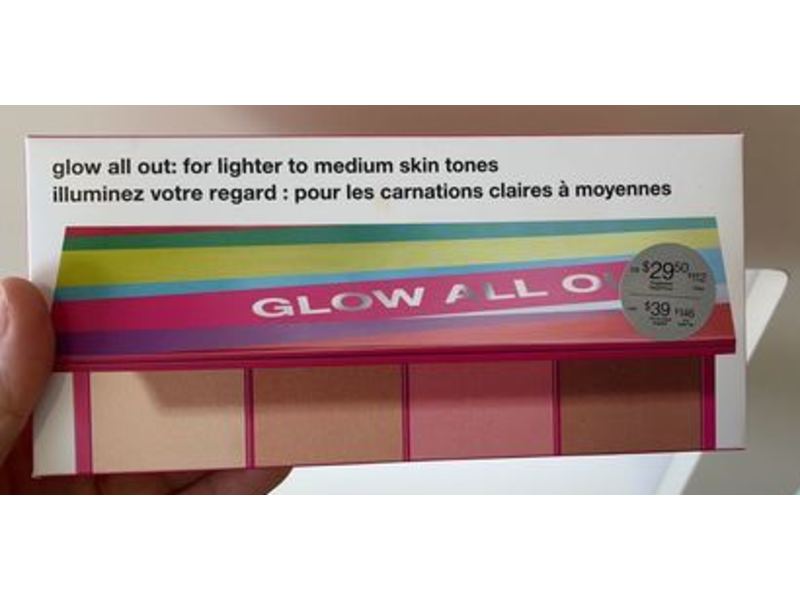 Clinique Glow All Out Limited Edition Face Palette, Lighter to Medium, 1 oz/30 g