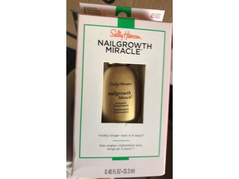 Sally Hansen Nail Growth Miracle Growth Treatment, Clear, 0.45 fl oz/13.3 mL