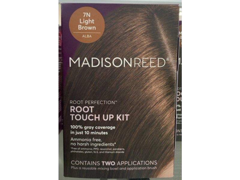 Madison Reed Root Perfection Permanent Root Touch Up Kit, Light Brown 7N Alba, Two Applications