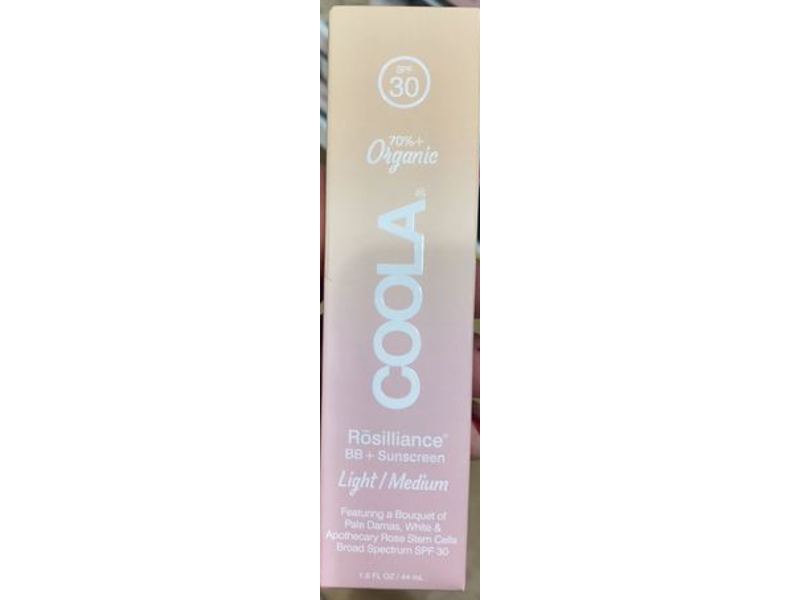 Coola Rosilliance BB + Sunscreen, SPF 30, Light/Medium, 1.5 fl oz/44 mL
