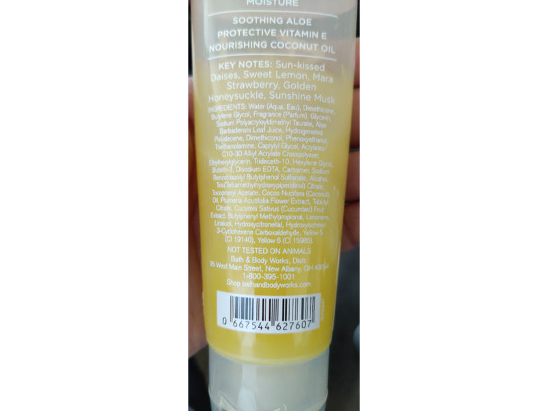Bath & Body Works Aqua Cool Aloe Gel Lotion, Love & Sunshine, 5.6 fl oz/166 mL