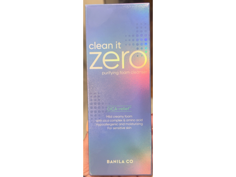 Banila Co Clean It Zero Purifying Foam Cleanser, Cica Complex & Amino Acid, 5.07 fl oz/150 mL
