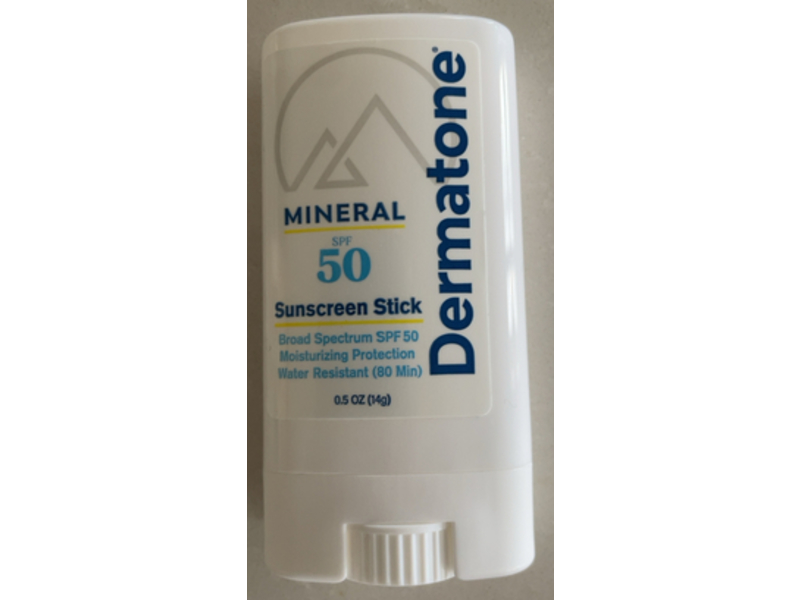 Dermatone Mineral Sunscreen Stick, SPF 50, 0.5 oz/14 g