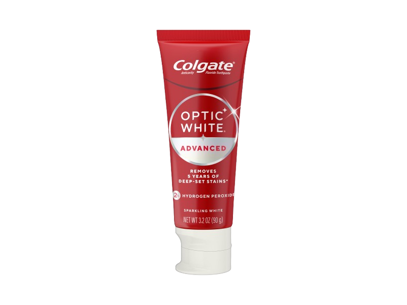 Colgate Optic White Advanced Toothpaste, Sparkling White, 3.2 oz/90 g, Pack Of 3