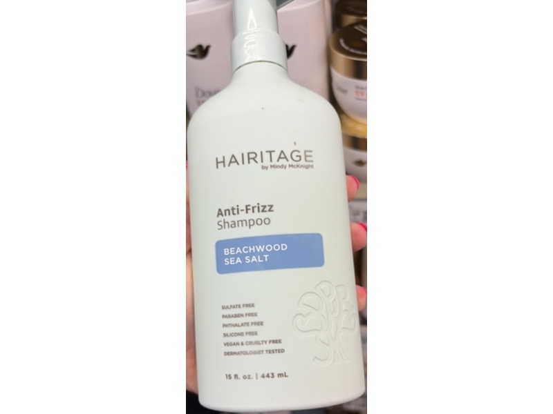 Hairitage Anti-Frizz Shampoo, Beachwood Sea Salt, 15 fl oz/443 mL