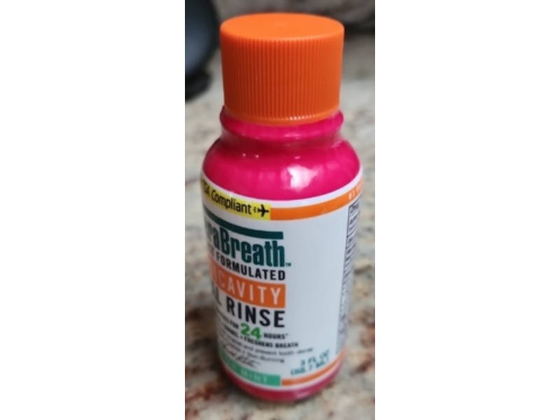 TheraBreath Anticavity Oral Rinse, Sparkle Mint, 3 fl oz/88.7 mL
