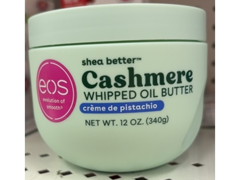 eos Cashmere Whipped Oil Butter, Creme De Pistachio, 12 oz/340 g