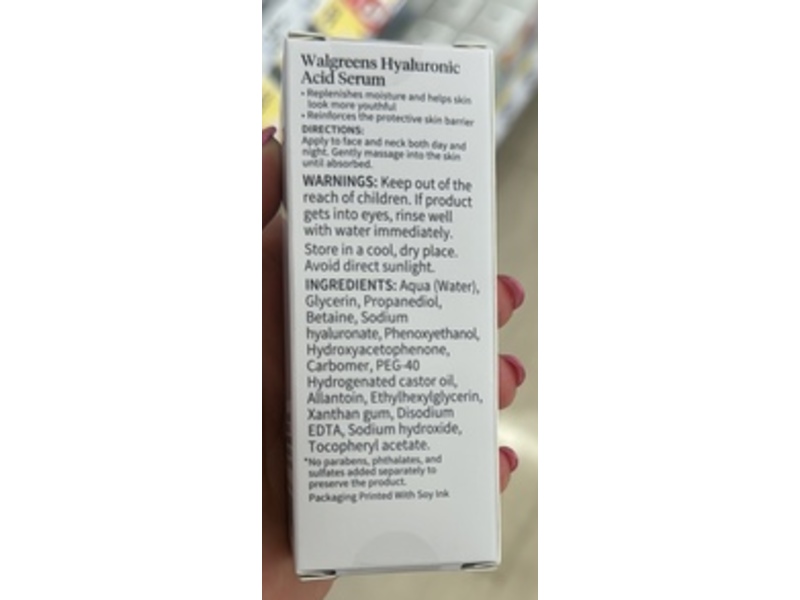 Walgreens Hyaluronic Acid Serum, 1 oz/30 mL