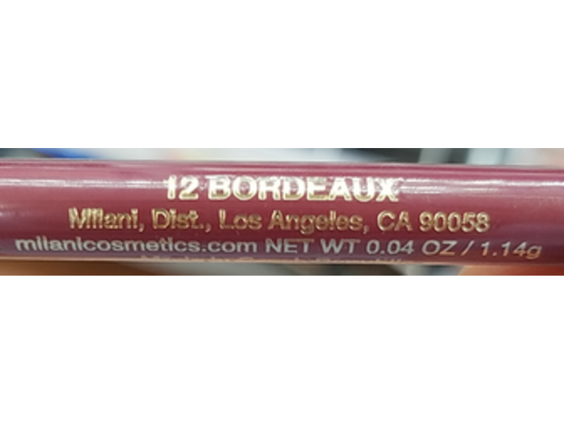 Milani Color Statement Lip Liner, Bordeaux, 0.04 oz/1.14 g