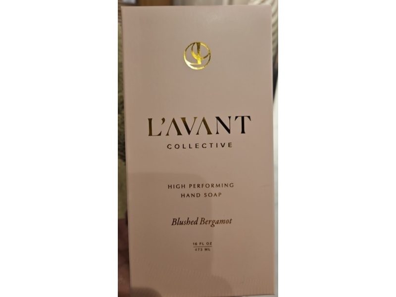 L'AVANT Collective High Performing Hand Soap, Blushed Bergamot, 16 fl oz/473 mL