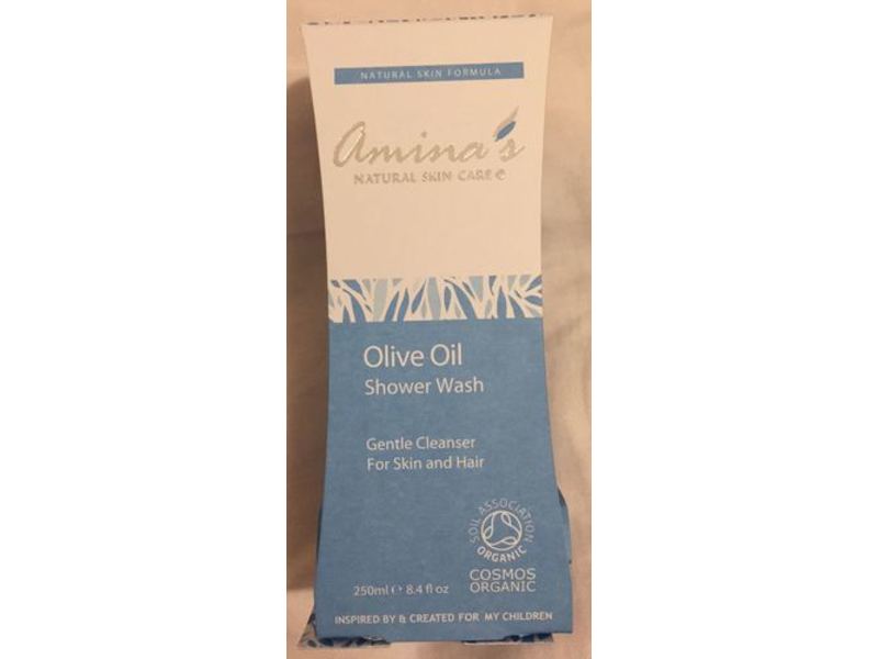 Amina's Gentle Cleanser Shower Wash, Olive Oil, 8.4 fl oz/250 mL
