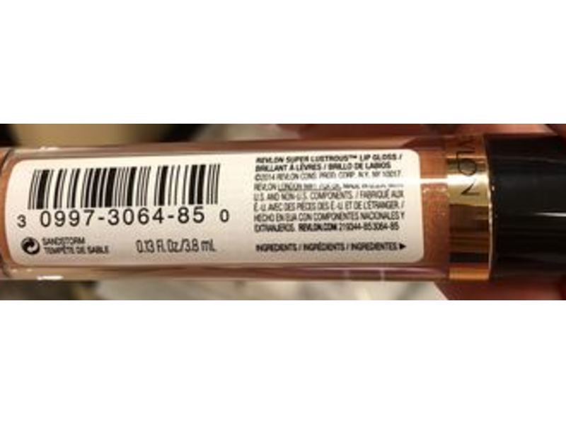 Revlon Super Lustrous Lip Gloss, 255 Sandstorm, 0.13 fl oz/3.8 mL