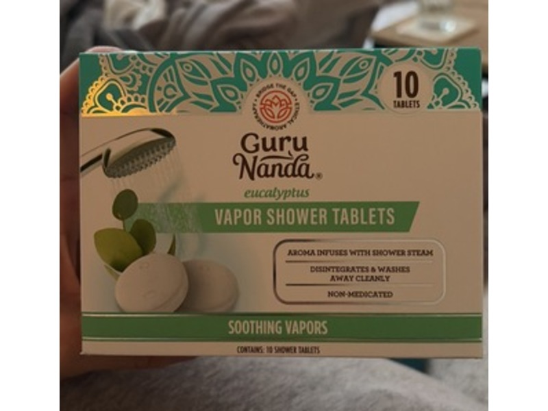 Guru Nanda Vapor Shower Tablets, Eucalyptus, 10 Count