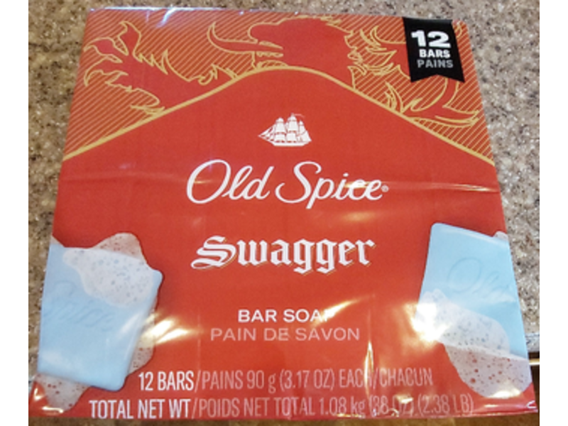 Old Spice Swagger Bar Soap, 3.17 oz/90 g, 12 Count
