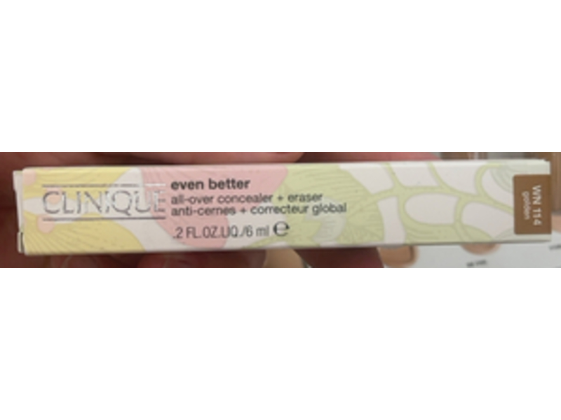 Clinique Even Better All Over Concealer + Eraser, Wn 114 Golden, 0.2 fl oz/6 mL