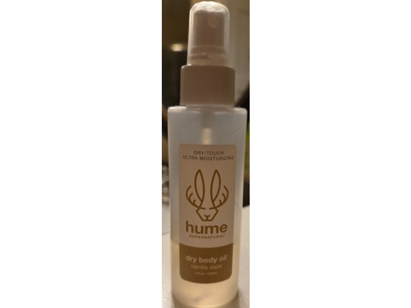 Hume Supernatural Dry Body Oil Mist, Vanilla Daze, 4 fl oz/118 mL